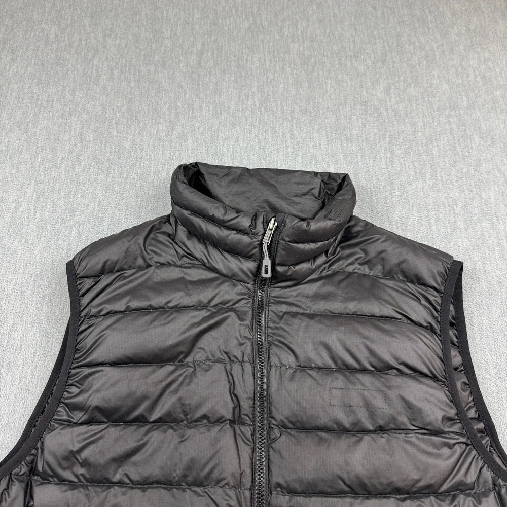 Patagonia Down Sweater Vest Men Small Black Puffer Insulated Full Zip Coat 84622